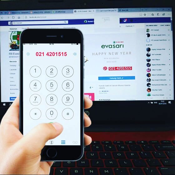 Percayakan pelayanan kesehatan Anda dan keluarga di RS Evasari, informasi dan pendaftaran di nomor 021 4201515