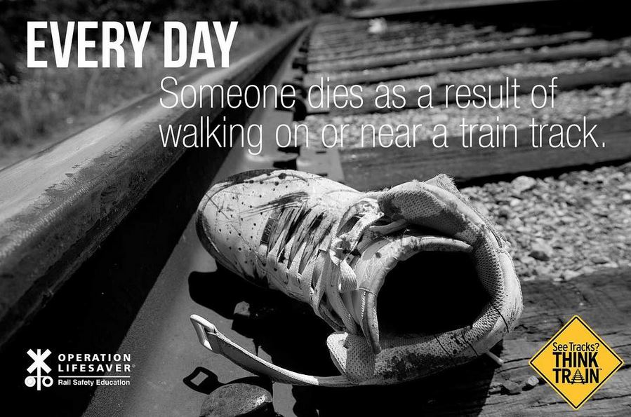 OL_NC's tweet photo. Every 3 hours, a person or vehicle gets hit by a train. That's 8 times a day! Don't be that person or in that vehicle, please. #RailSafety #OLI #OL_NC #Every3Hours https://t.co/kEZKpGnZTV