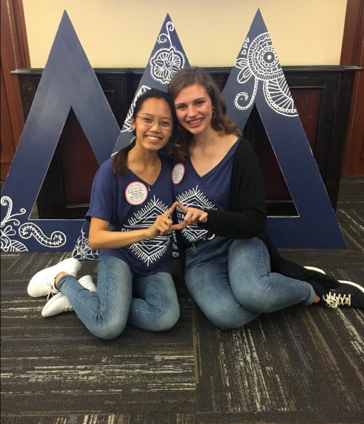 CU_TriDelta's tweet photo. Recruitment Day 1 βοΈ Get Pumped for day 2 tomorrow!! DLAM #addourchaptertoyourstory #gotridelta https://t.co/W1B2dMzzZC