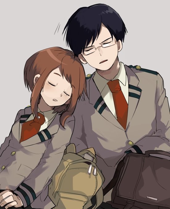 PrincessUravity's tweet image. ♥*♡+:｡.｡　Sweet Dreams My Stars　｡.｡:+♡*♥
❦Iida-Kun &amp;amp; I worked hard at school today.  We tried not to fall asleep.  Now is time for me to go to sleep~❦
»»————- Sleep Mode ————-««
Tags✧#MyHeroAcademia #BokuNoHeroAcademia #OchakoUraraka #IidaTenya #goodnight #anime