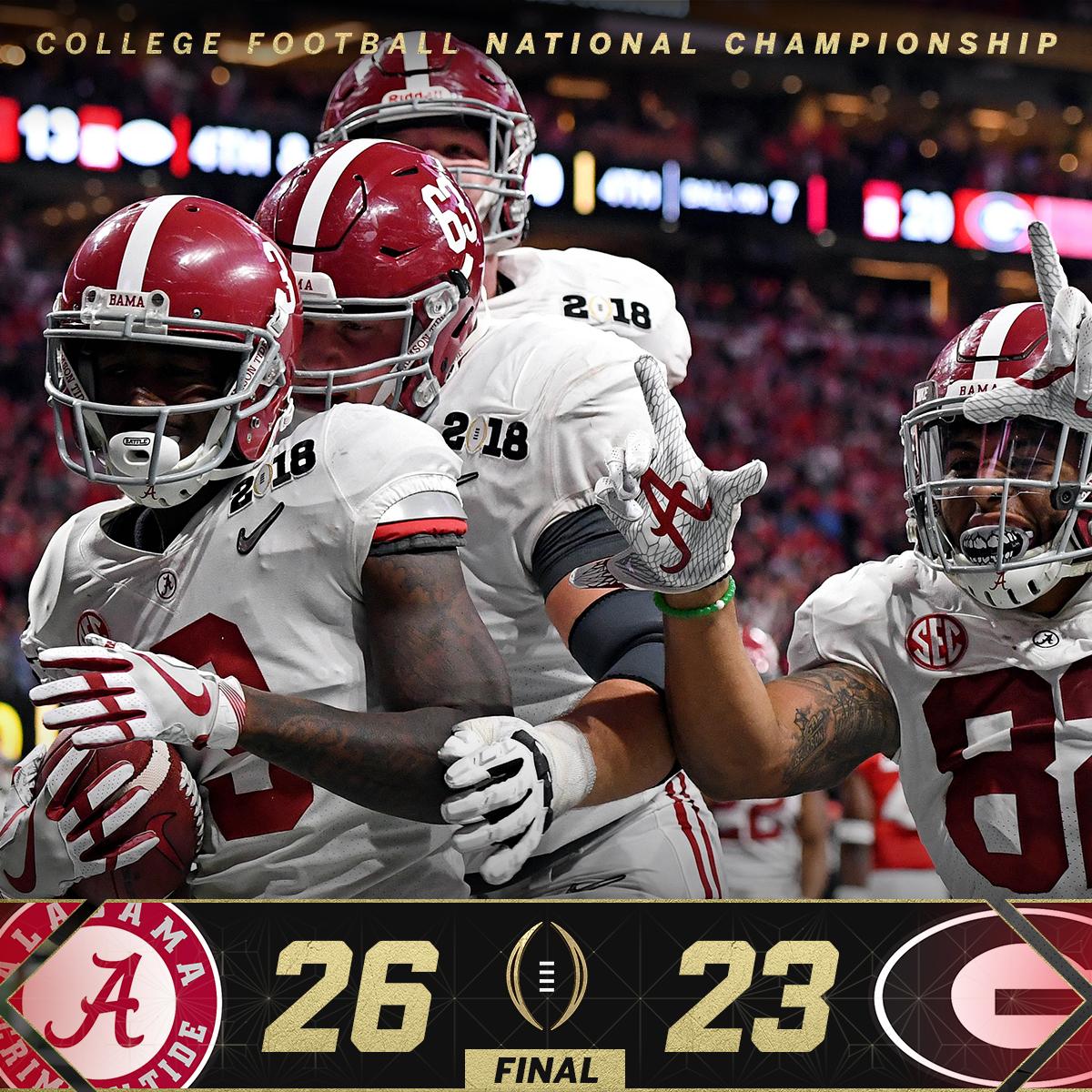 espn's tweet photo. Crown 'em!

The Tide get it done with an OT walk-off! https://t.co/eDukn9r0dC