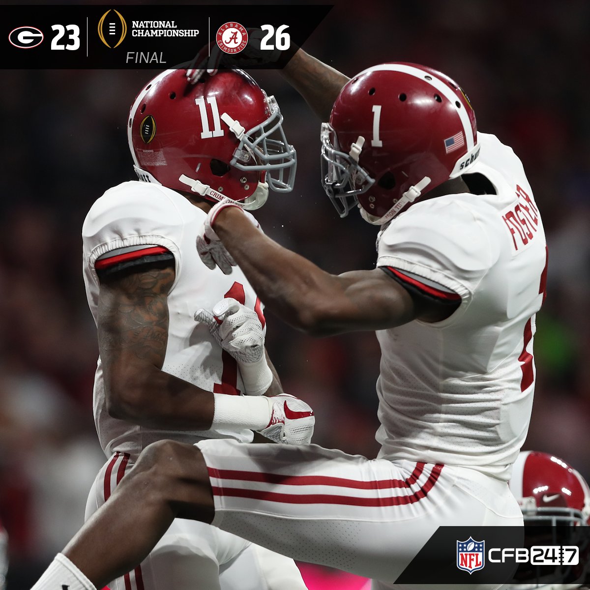 NFLDraft's tweet image. .@AlabamaFTBL = NATIONAL CHAMPIONS! #ROLLTIDE