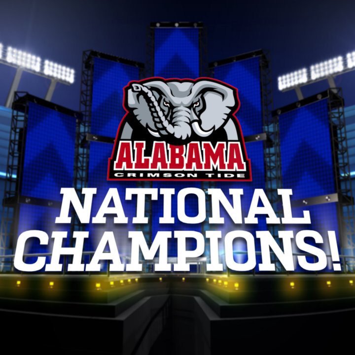 EzProtein's tweet photo. Congratulations Alabama #NationalChampions. One of the best games ever. https://t.co/6tHjXDGDut