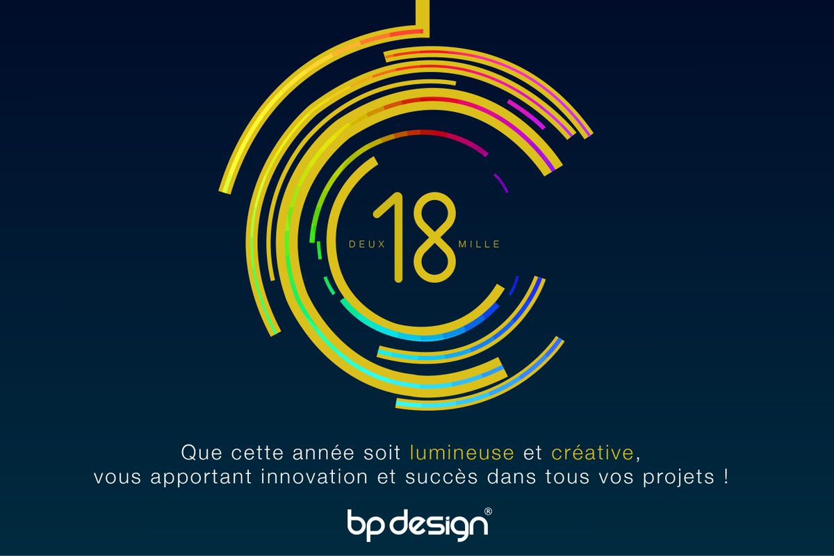 BPDesignFrance's tweet photo. BP Design vous souhaite une belle année #2018 toute en couleur !
#meilleursvoeux ! https://t.co/0Dl6ezpzqJ