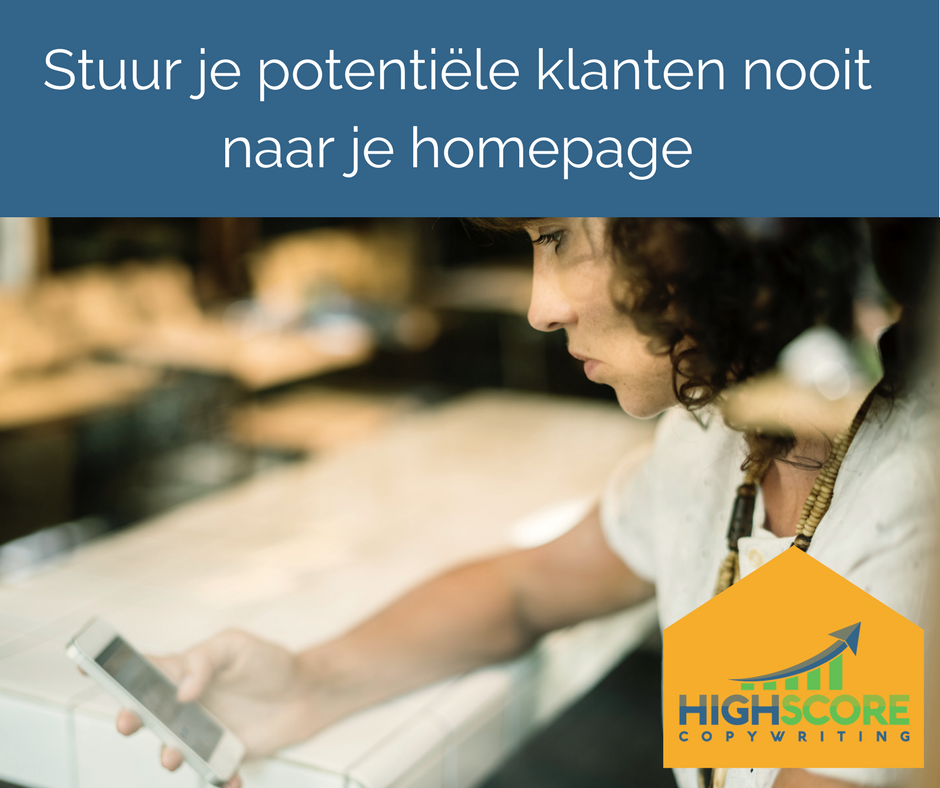 Highscorecopy's tweet photo. Stuur jij je potentiële klanten nog altijd naar je algemene homepage? Dan laat je waardevolle verkoopkansen liggen. #conversiecopywriting #copywriting #meeromzet #verkoop https://t.co/GjW14YPPH6 https://t.co/CjNjlrPTpu