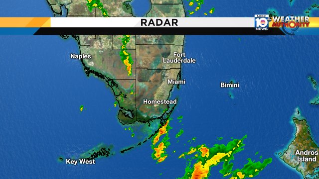 Grab that rain gear we will see a better chance of showers today! Keep it tuned to local10 for more. https://t.co/eqK2m4MpF7
