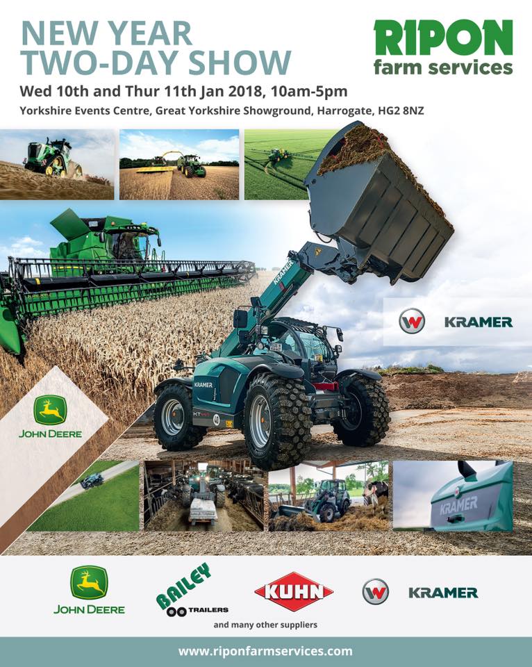 Martin_Lishman's tweet photo. We're at the @RiponFarmServ New Year Show at the Yorkshire Events Centre in Harrogate. Stop by to discuss your crop storage requirements and more! #grainstorage #sprayers #protimeter https://t.co/ADwpmzzZOm
