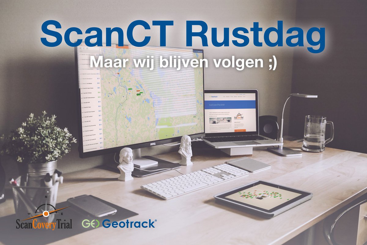 geotracknl's tweet photo. Het is vandaag een 'rustdag' voor de #ScanCT deelnemers; ondertussen blijven wij de @ScanCoveryTrial toch lekker volgen via https://t.co/lqEAWfy7Kj https://t.co/2Y3CO4MQZt