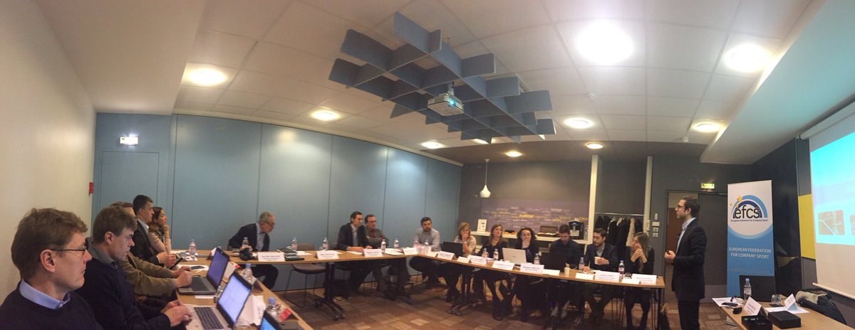 Kick off meeting in Paris for the <a href="/CompanysportEU/">EFCS</a> new project European Meetings of Company Sport <a href="/EUErasmusPlus/">Erasmus+</a> with partners <a href="/ibv_org/">Instituto de Biomecánica (IBV)</a> <a href="/SportandCitizen/">Sport et Citoyenneté</a> <a href="/ffsefrance/">Fédération Française du Sport Entreprise</a> <a href="/TeamSlovenia/">Team Slovenia</a> <a href="/FESIsport/">FESI</a> <a href="/assosportIT/">assosport</a> #liiku #fros #companysport