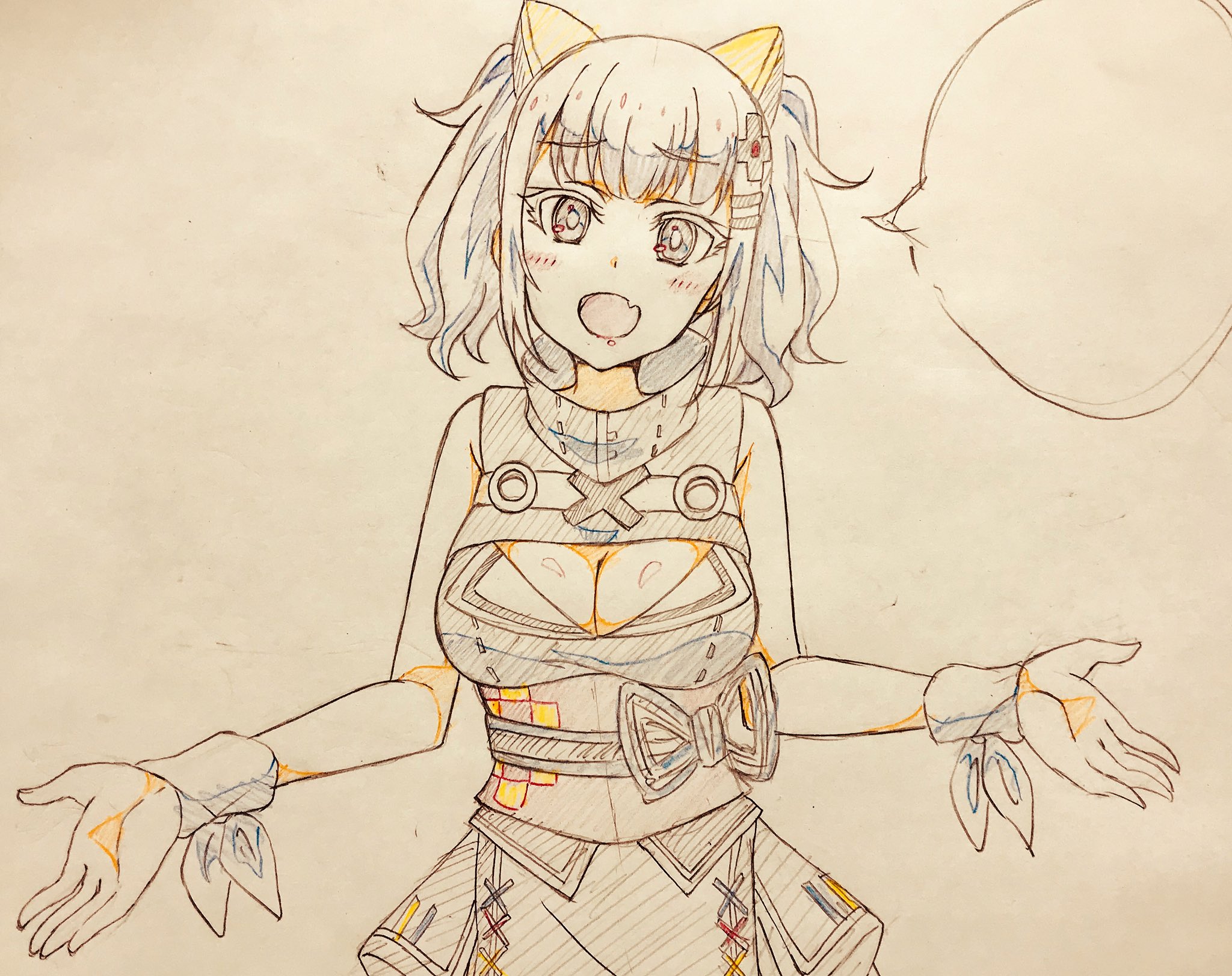 琴コト 輝夜月の動画の少し首傾げて手広げるポーズ好き T Co Rbmy8dpevw Twitter
