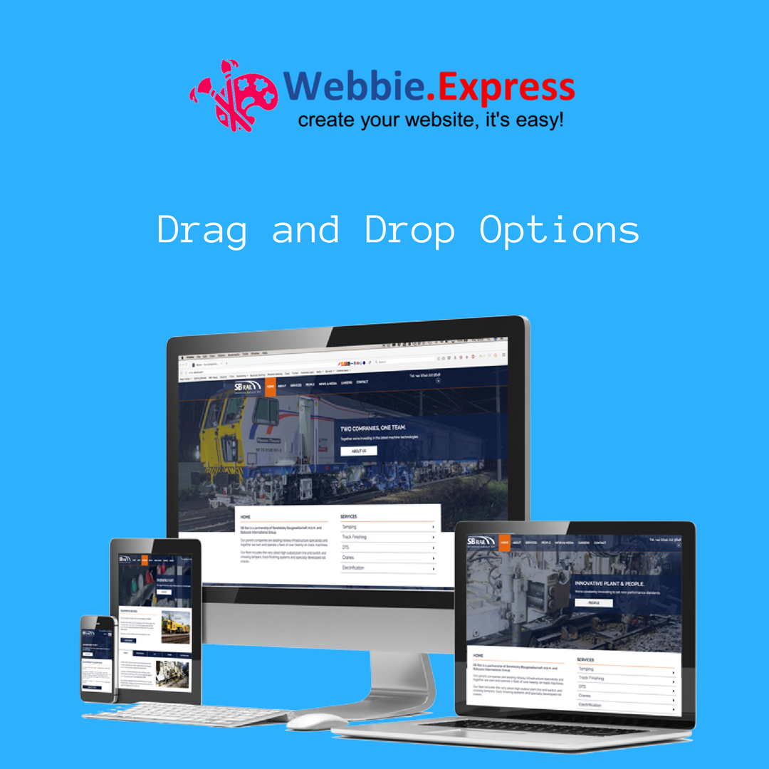 WebbieExpress's tweet photo. Stop thinking about how to create your website – simply drag and drop. Check out at https://t.co/BwUIkQvLj3 #webbieexpress #websitebuilder #professionalwebsite #webtheme https://t.co/u5BF0tyAVG