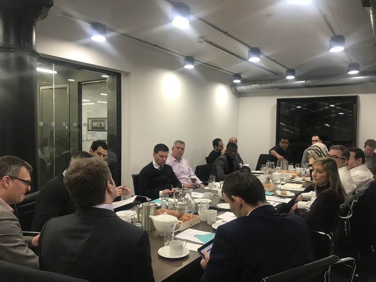 UKProptech's tweet photo. A full house as our #GDPR Roundtable kicks off #PropTech https://t.co/AFtaRnvbya