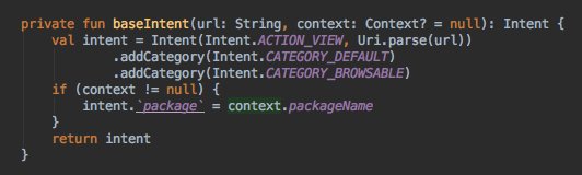 keyboardsurfer's tweet image. Add an explicit package name to your navigational intents to avoid disambiguation dialogs when opening an Activity via URL. #instantKnowledge