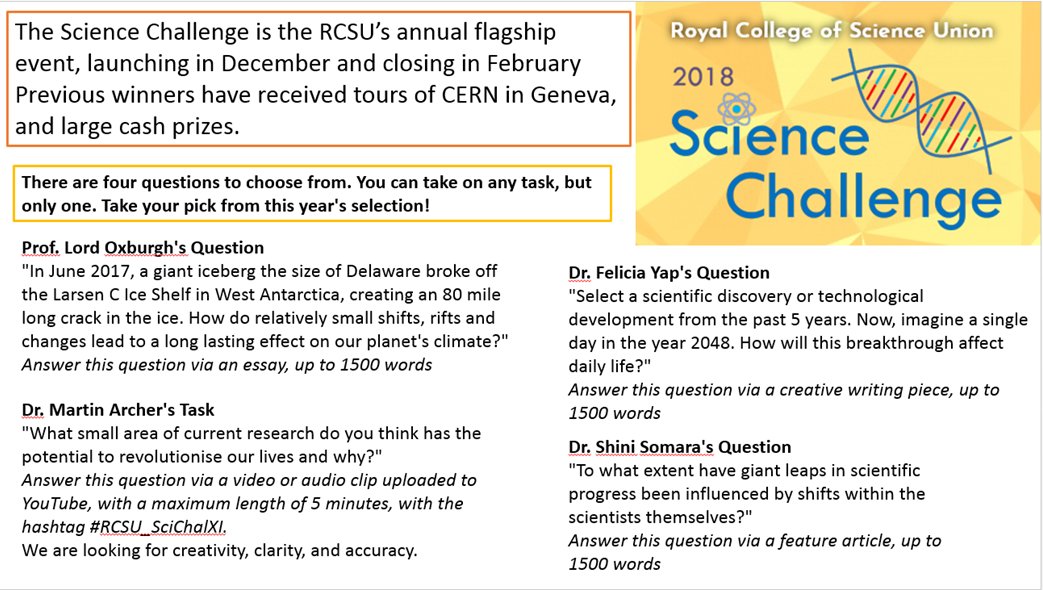Interested in Science? Why not enter in the 2018 Science Challenge! There are four great questions to choose from and great prizes to be won. See Miss Mansfield for more info/any questions on entering.
