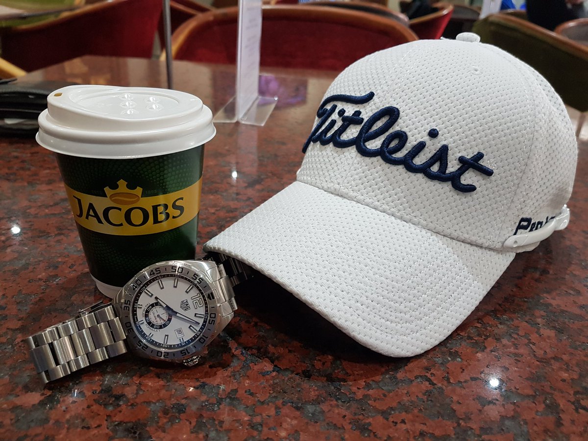 Pre practice coffee break. Time to do the hard yards.
@BMWSAOpen 
@grand_timepiece 
<a href="/TitleistAfrica/">Titleist South Africa</a>
<a href="/watchlover/">osvaldo patrizzi</a>
<a href="/TAGHeuer/">TAG Heuer</a>