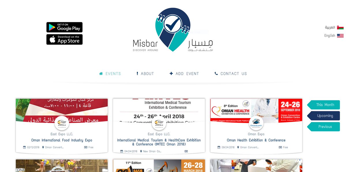 الدائرة للبرمجيات (@circlesoft_om) on Twitter photo نُعلن لكم توفر (النسخة التجريبية) لتطبيق الفعاليات في عُمان مِسبار على أسواق الأندرويد..يمكنكم تحميل التطبيق من خلال كتابة (misbar) على متجر تطبيقات الأندرويد والبدء بتنزيل التطبيق.مشاركتكم بآرائكم القيّمة حول التطبيق ستساهم بشكل كبير في تحسين النُسخ القادمة..<a href="/misbar_om/">Misbar | مِسبار</a> نُعلن لكم توفر (النسخة التجريبية) لتطبيق الفعاليات في عُمان مِسبار على أسواق الأندرويد..يمكنكم تحميل التطبيق من خلال كتابة (misbar) على متجر تطبيقات الأندرويد والبدء بتنزيل التطبيق.مشاركتكم بآرائكم القيّمة حول التطبيق ستساهم بشكل كبير في تحسين النُسخ القادمة..<a href="/misbar_om/">Misbar | مِسبار</a>