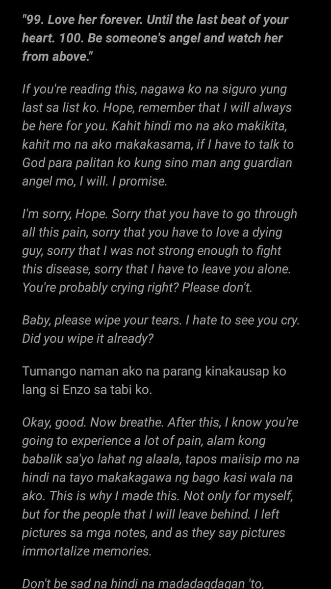 mxkxy___'s tweet photo. Enzo... You know, 3years... 3years ang inantay ko makita lang ending niyo ni Hope. Months bago mag update. (but i understand. Lawschool. I still love you tho ate ❤). Pero, Enzo, eto na o... Eto na... Patapos na tayo.. Tapos nawala ka pa?!Bakit?! Di ko kinaya! 😭💔#100STHHGoodbye https://t.co/YTl2HfUtlj