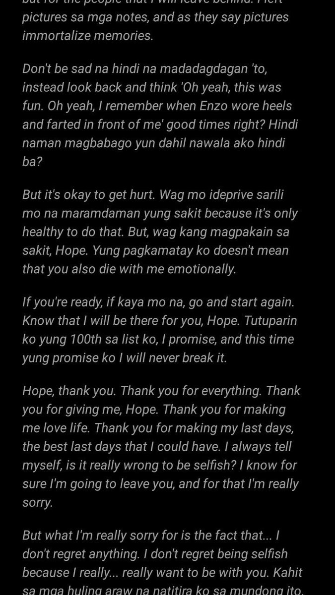 mxkxy___'s tweet photo. Enzo... You know, 3years... 3years ang inantay ko makita lang ending niyo ni Hope. Months bago mag update. (but i understand. Lawschool. I still love you tho ate ❤). Pero, Enzo, eto na o... Eto na... Patapos na tayo.. Tapos nawala ka pa?!Bakit?! Di ko kinaya! 😭💔#100STHHGoodbye https://t.co/YTl2HfUtlj