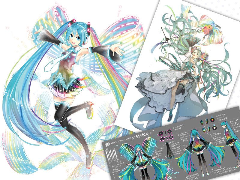 初音ミク 10th Anniversary Ver. Memorial Box】全390ページの記念本