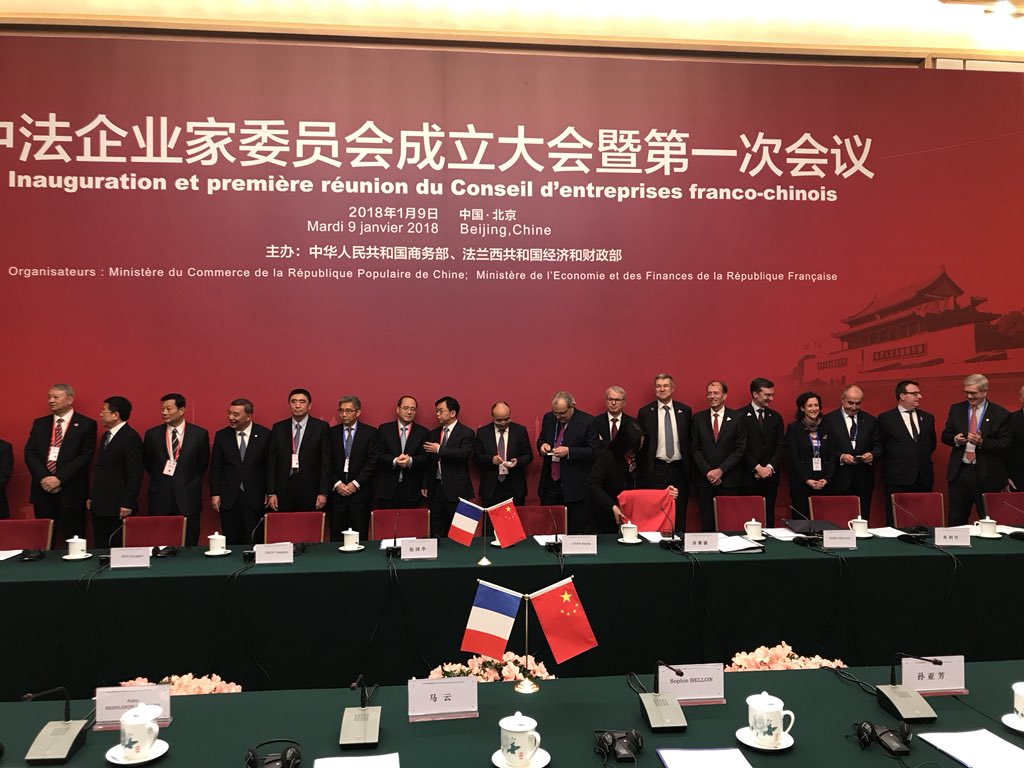 benoitcornu's tweet photo. Lancement du Conseil d’entreprises franco-chinois au Palais du Peuple à l’occasion de la visite du Président @EmmanuelMacron, avec @BrunoLeMaire @ResplandyB Le @_PMU travaille au développement de la filière hippique française en Chine via @LeChevalFrance https://t.co/oh82eaw5Xr