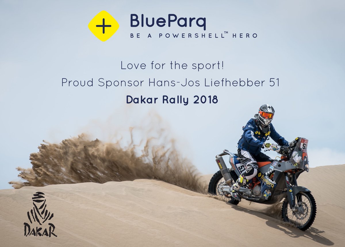 BlueParq's tweet photo. BlueParq is a proud sponsor for Dakar 2018! Hans-Jos is our Hero in the Dakar Rally. Watch him on RTL 7 report on Dakar Rally (from 11:30 and 17:14): https://t.co/ko2DgIZgYH
#BlueParq #liefhebber #dakar #hansjos @dakar #dakar2018 #dakarrally #dakar51 https://t.co/CuGhi3RFHL