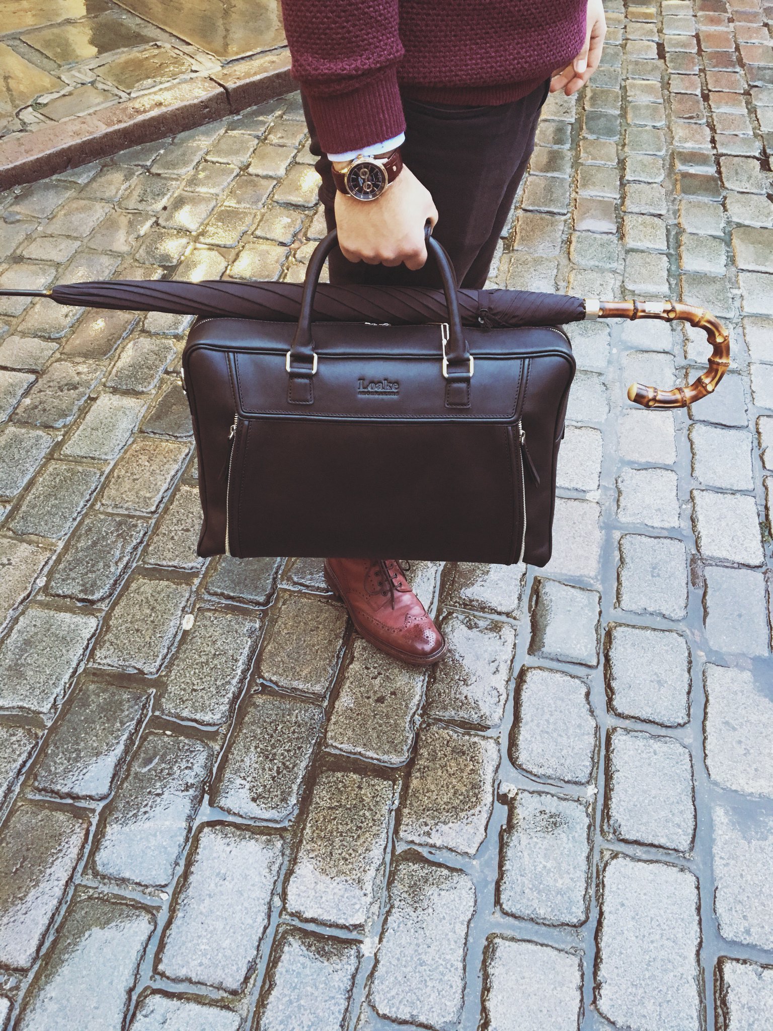 loake aviator bag