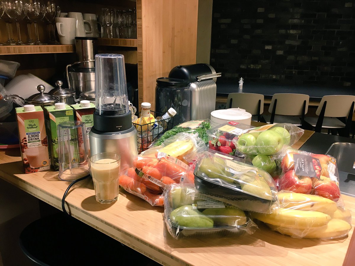 We're attempting to be healthy this week in the office. Let's see how this goes...🍎🍐🍊🍏🍌🥕🥒