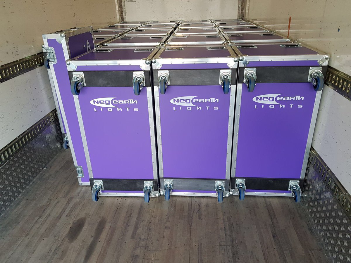 Recent delivery of cases for <a href="/NegEarthLights/">Neg Earth Lights</a> #Negearth #lighting #flightcase