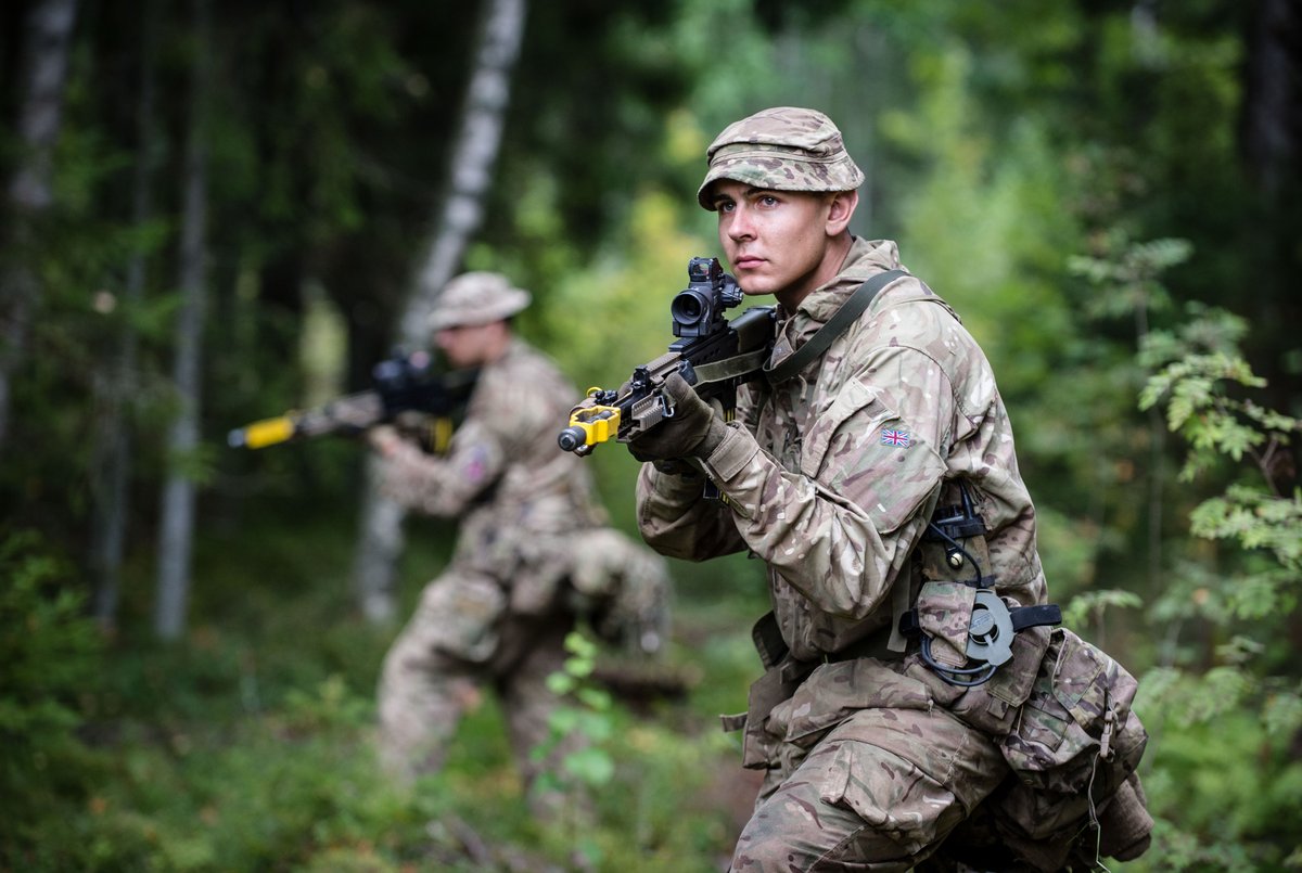 BritishArmy's tweet photo. Army Focus: The Infantry provides the Army with a military force that traditionally engages on foot, but is often supported or transported by vehicle or helicopter https://t.co/Vstl44Unug