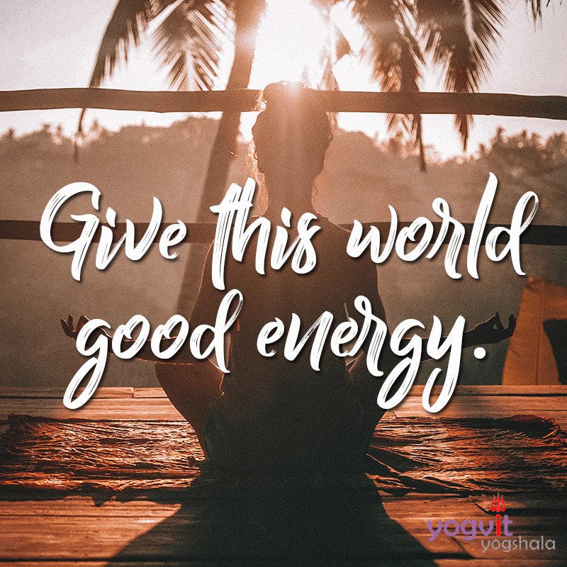 YogavitYoga's tweet photo. Give this world good energy.
#Quote #Quoteoftheday #200Hours #300Hours #500Hours #YogaAllianceRegisteredMultiStyle #YogaTeacher #YogaTeacherTrainingIndia #YogainArambol #YogainRishikesh #Ganga #Pranayama #YogainGoa #Goa #Arambol #Rishikesh #BeachYoga #DailyYoga #HathaYoga https://t.co/XYfqgTwWj1