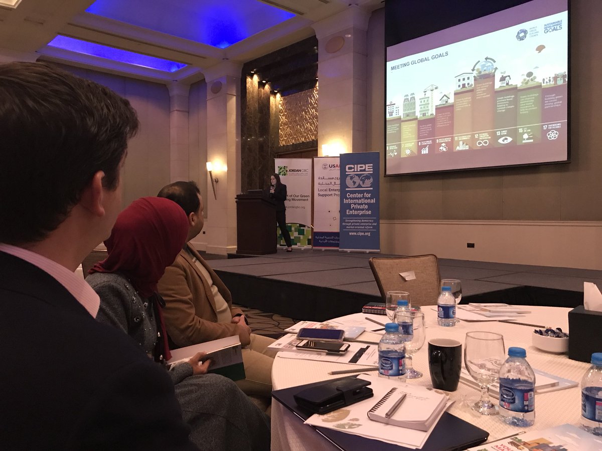JordanGBC's tweet photo. At the 1st MENA training seminar; #VictoriaBurrows, speaks about “Unlocking the potential of #NetZero with certification systems” https://t.co/uE8NA0u530