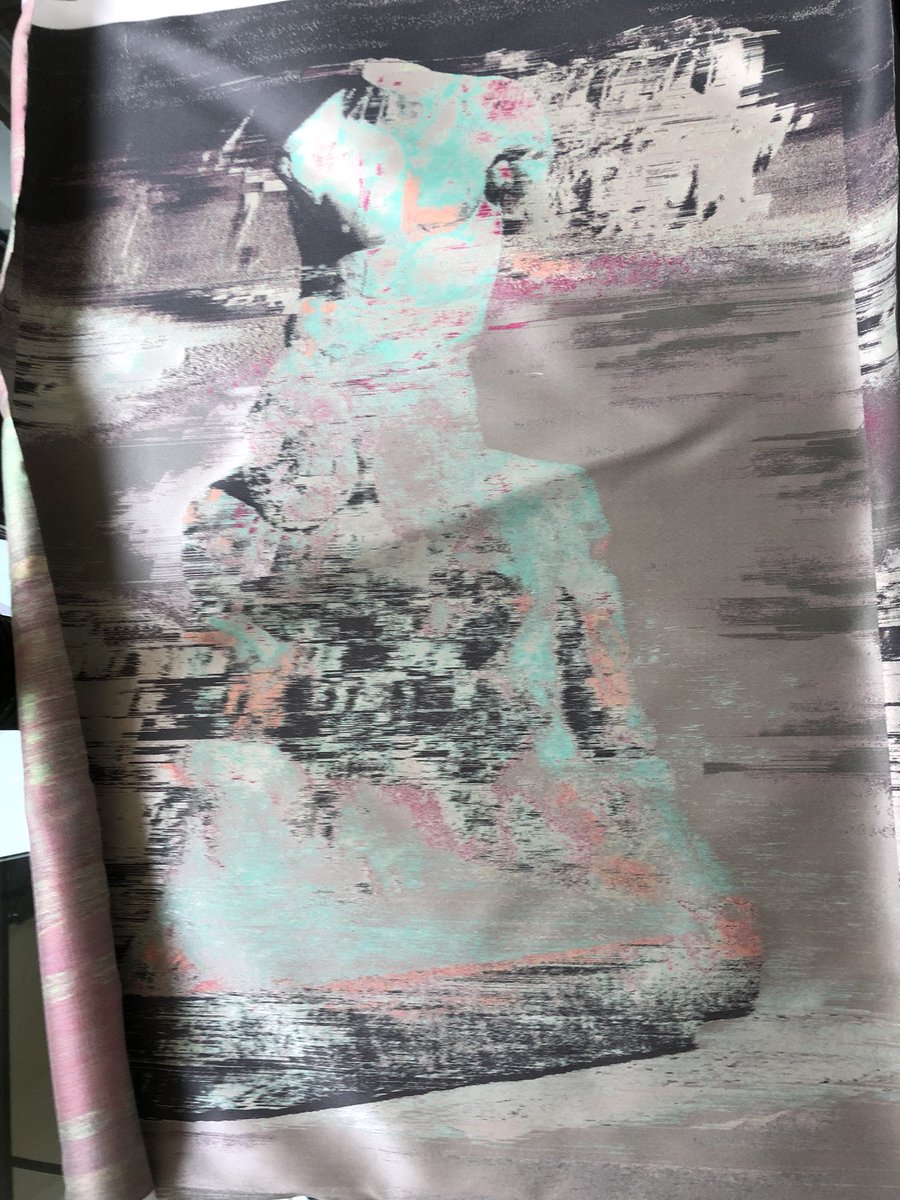 Olalanko's tweet photo. Preparing new work for @ArtRotterdam series of jacquard textiles @CarolineOBreen https://t.co/RL7u7bhTms