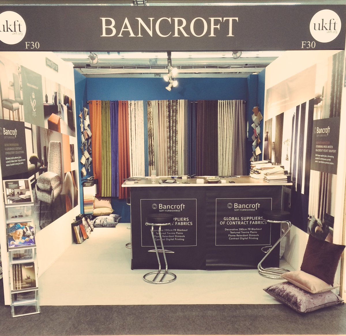 We are here. If you’re at #Heimtextil come and say Hi!👋. We’re in Hall 4.1 stand F30 #textiles #contract