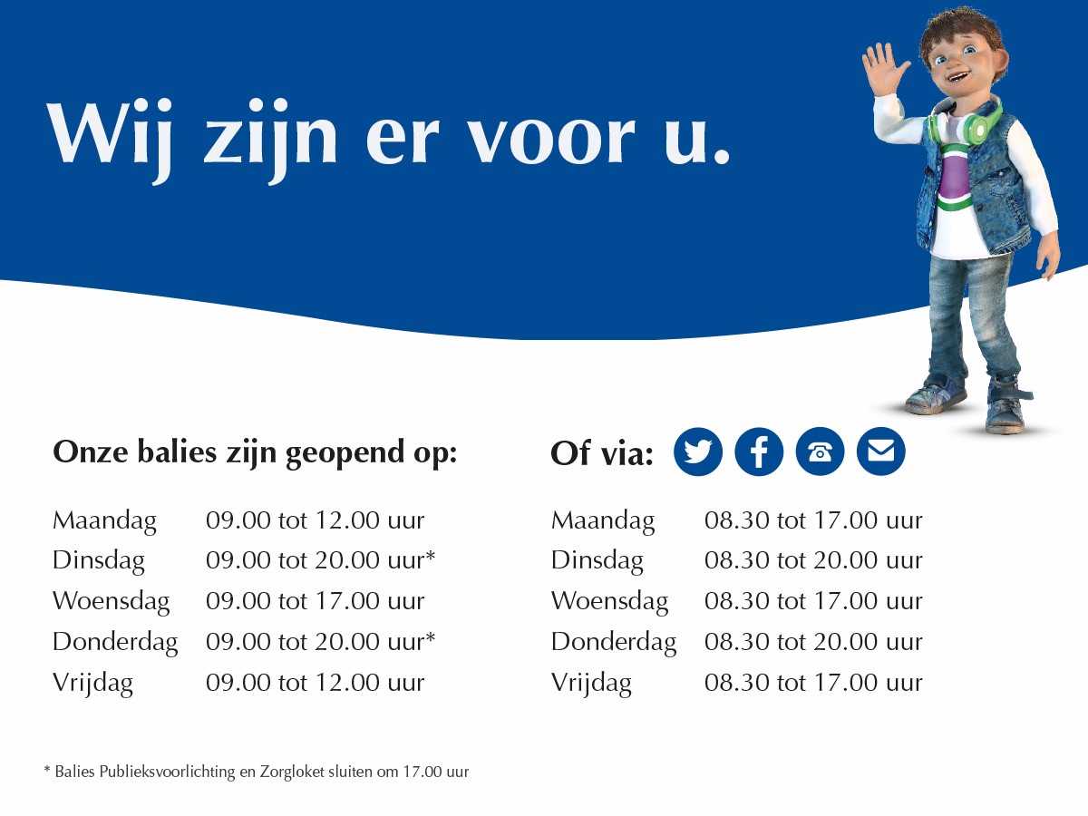 Ook in 2018 jaar gelden onze nieuwe openingstijden en staan we weer graag voor u klaar! Wij zijn er voor u. bit.ly/2zD91IX