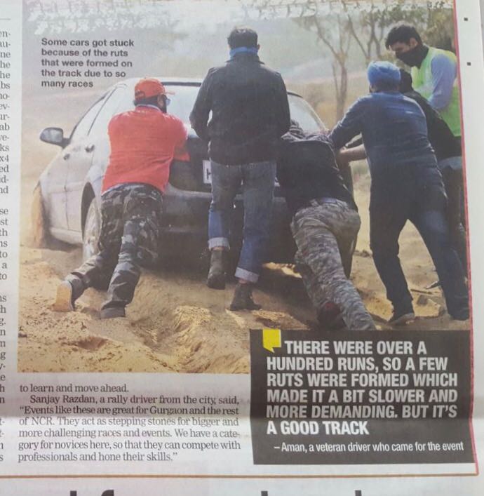 ORAZ_Offroad's tweet photo. Turn into the Delhi Times Edition of your TOI and hear it from the horse’s mouth about AutoXXX 06-01-18 held at #ORAZ

#OffRoading #Offroad #OffRoadAdventureZone #AutoCross #MotorSports #Racing #Sand #Drift #LoveForTracks #Delhi #Gurgaon #Noida #Race #Dirt #Dust @DelhiTimesTweet https://t.co/G8Mx5ObXZr