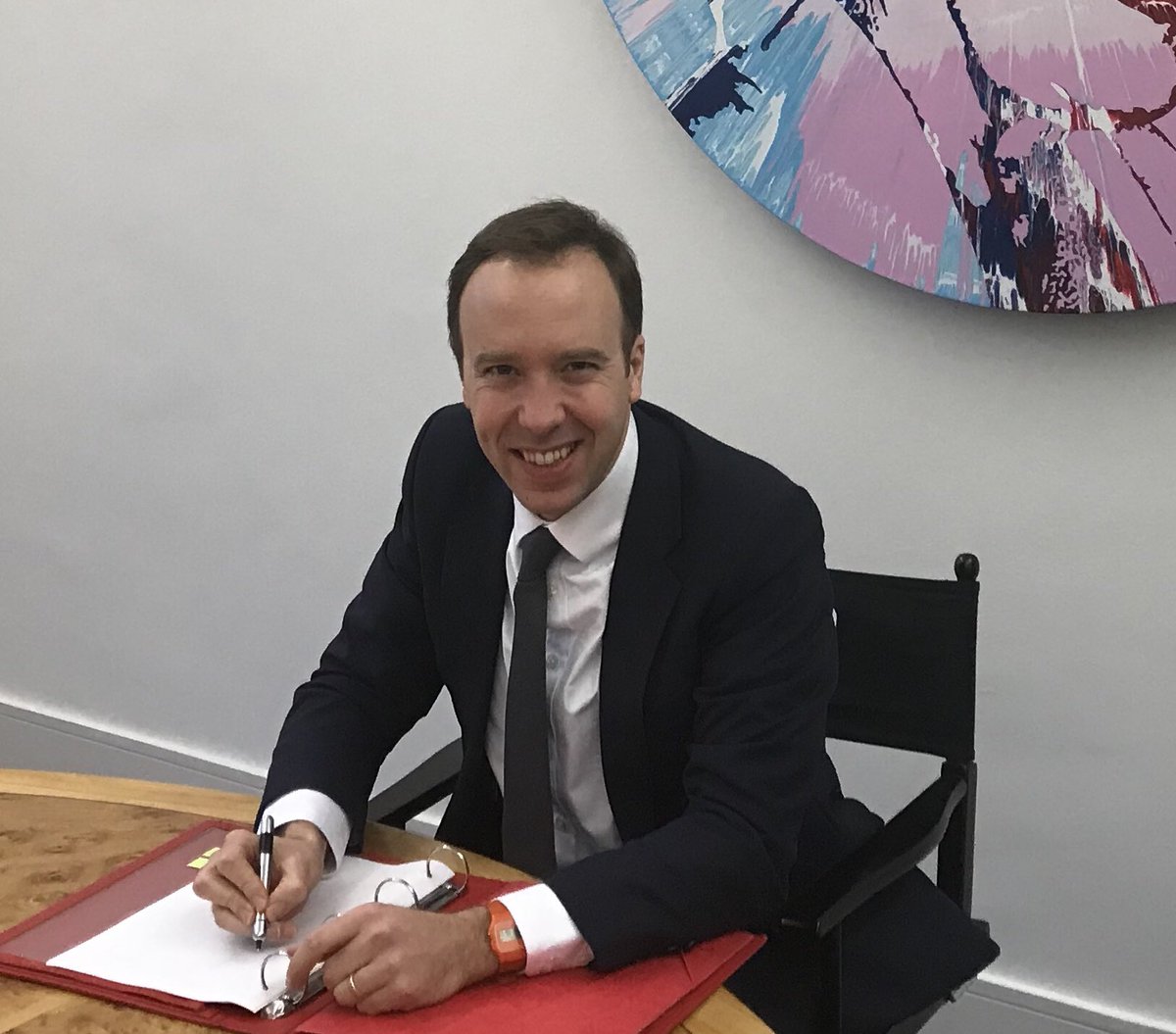 MattHancock's tweet image. Just prepping for Cabinet. Looking forward to working hard for #DigitalCultureMediaandSport