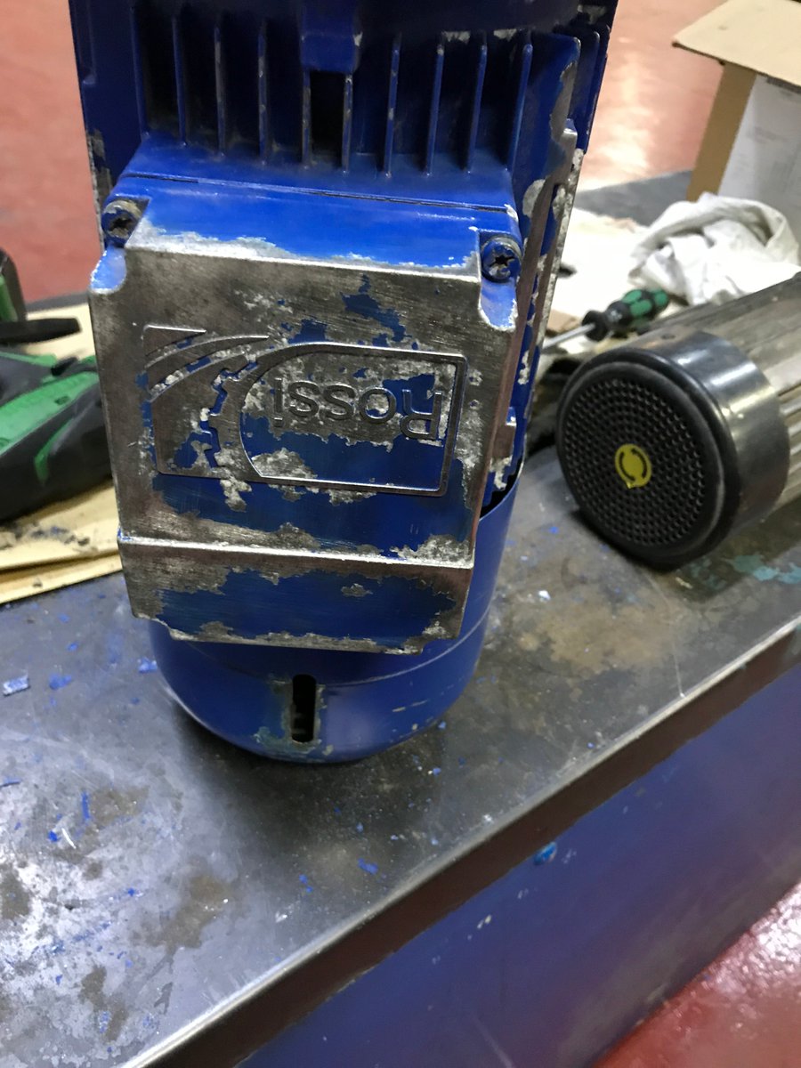 EBennettElec's tweet image. A customer brought a failed special geared motor unit to our works  because he had been quoted by others 8 week lead time. We matched his old unit with one of our #Wattdrive boxes from stock,fitted his original motor to the new box. Total time to assemble and paint 4 hours!