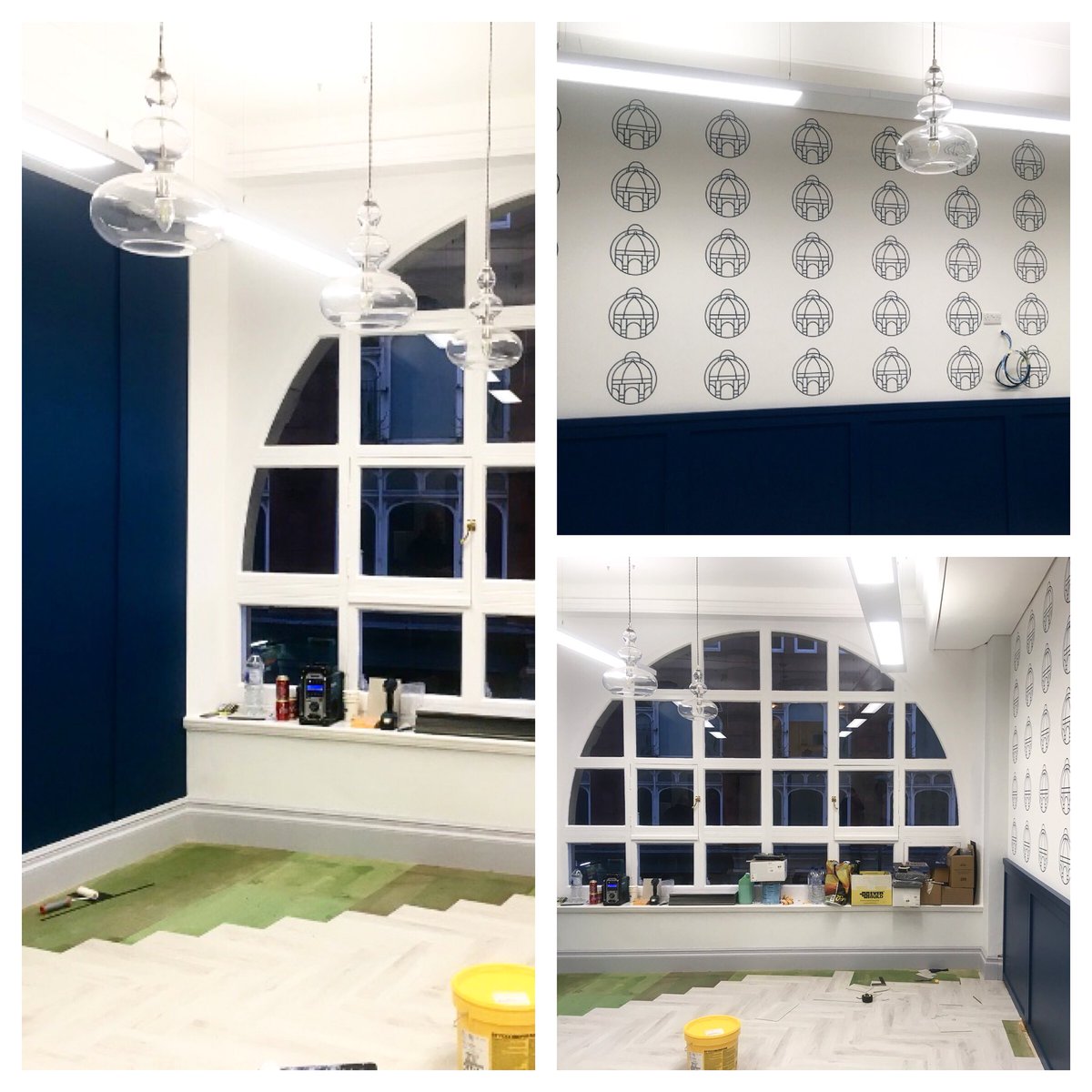 WizuWorkspace's tweet image. #progress shots of our new boardroom @LeemingBuilding 
We can’t wait for you guys to see the finished product! @Revive_Spaces have smashed this design 🙌🏽