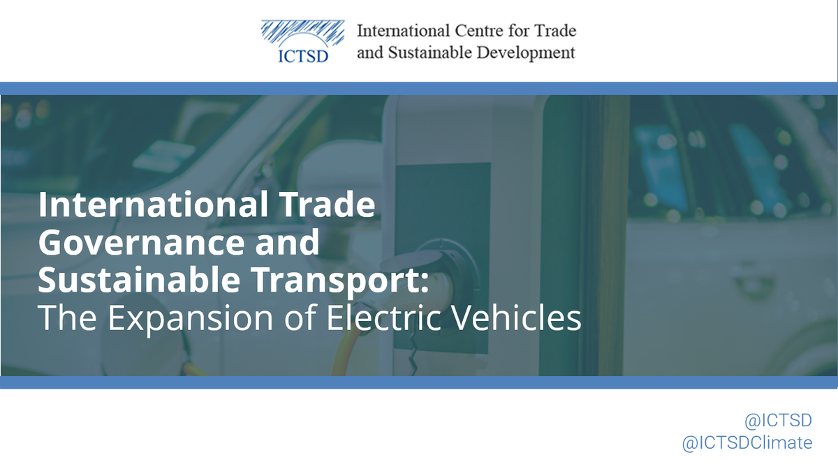 ICTSD's tweet photo. #Decarbonisation of transport is essential not only for #ClimateChange mitigation efforts but also in tackling the growing problem of air pollution: https://t.co/LZyD8MBlRT https://t.co/whqV9to80X