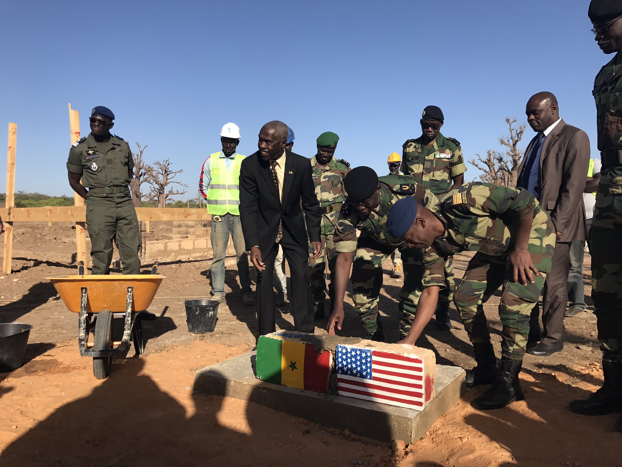 U.S. Embassy Senegal on Twitter: "La première pierre posée ...
