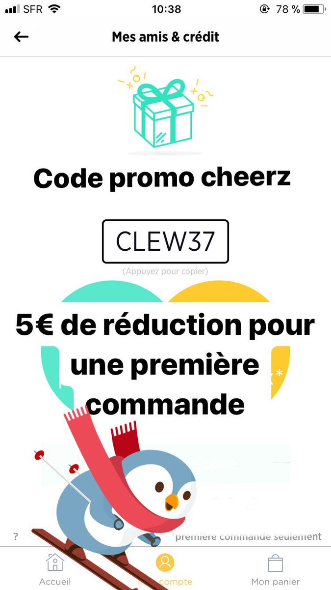 Code promo cheerz pour bénéficier de 5€ de remise CLEW37 #cheerz #codepromocheerz #codepromo