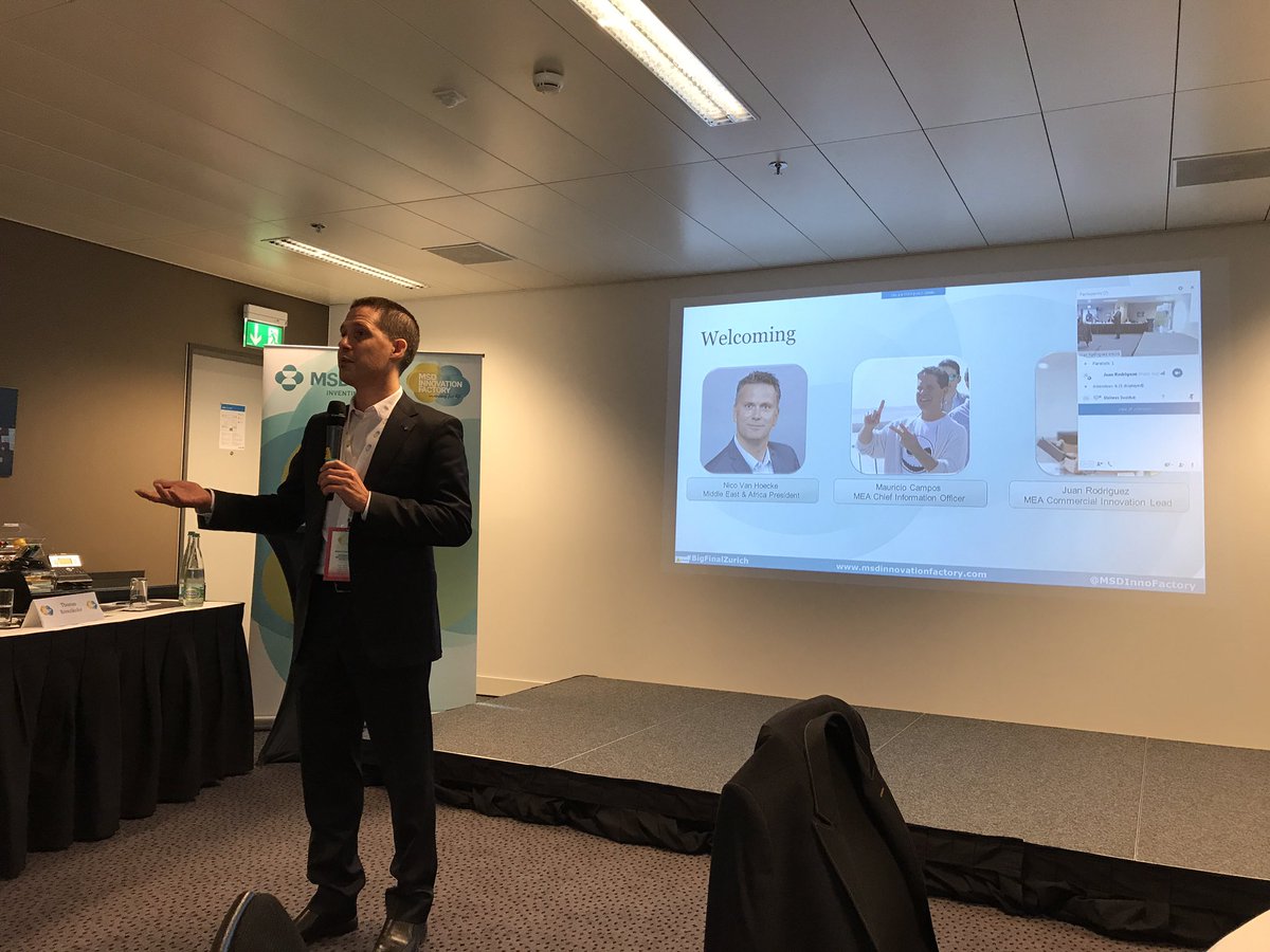 spotsplash's tweet photo. Mauricio Campos kicking off the innovation challenge day. #BigFinalZurich https://t.co/3TAuzwpIog