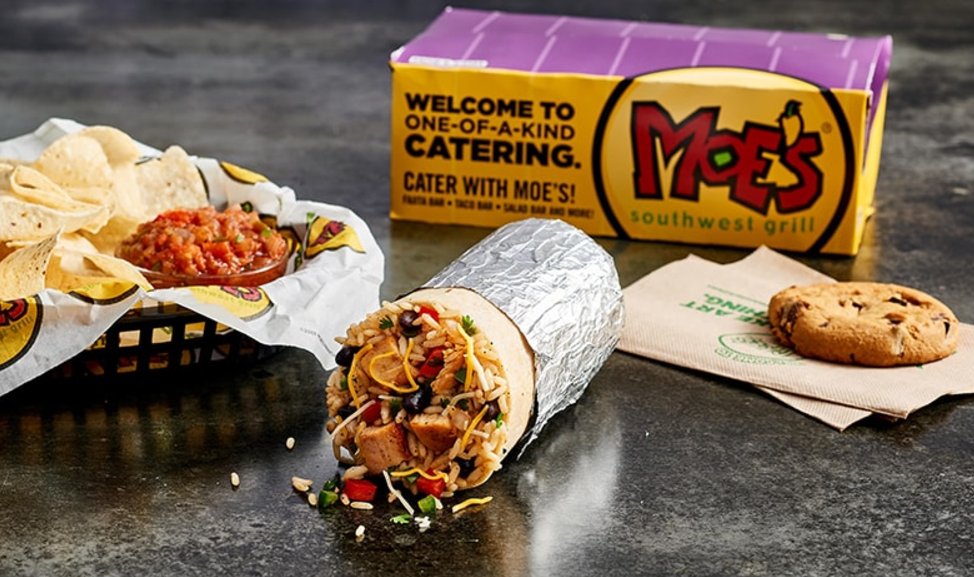 Skip the boring sandwich for your next lunch meeting.  Order a Burrito Box today online at Moes.com/Catering  #Catering #OfficeMeeting