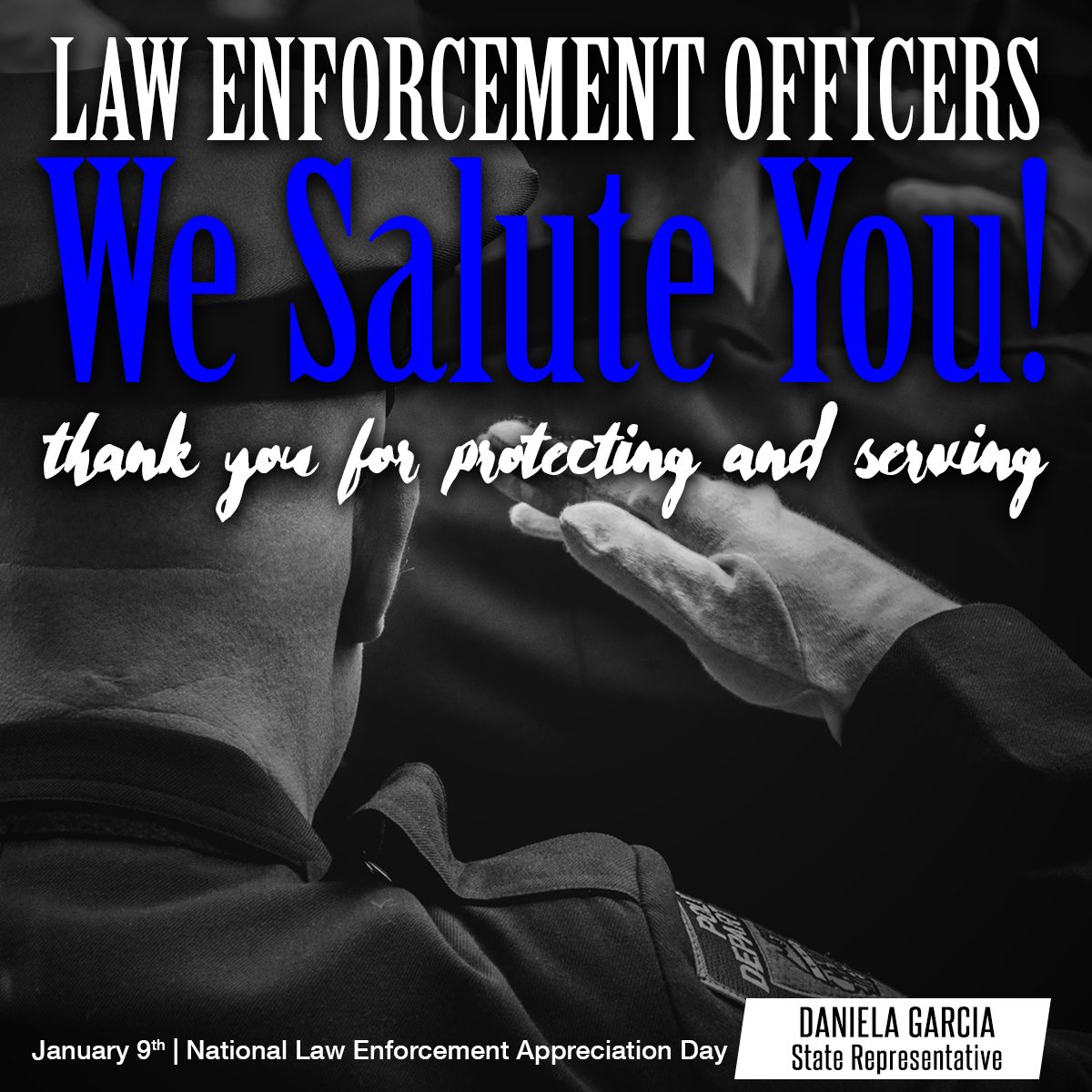 Thank you to all of our law enforcement agencies and officers for your dedication to our community and state. #LawEnforcementAppreciationDay