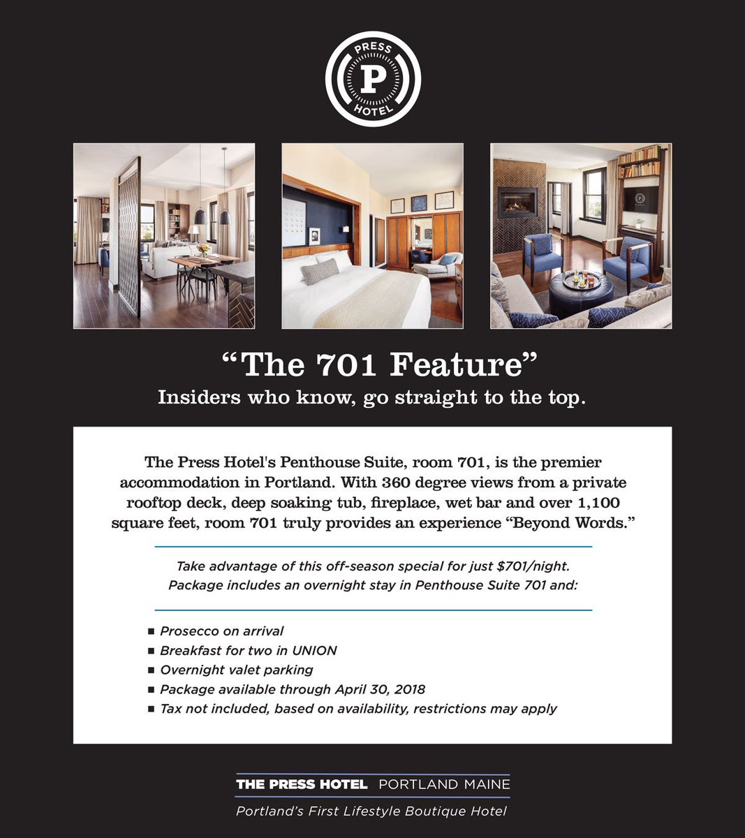 "The 701 Feature"
#penthouse #701 #beyondwords #thepresshotel