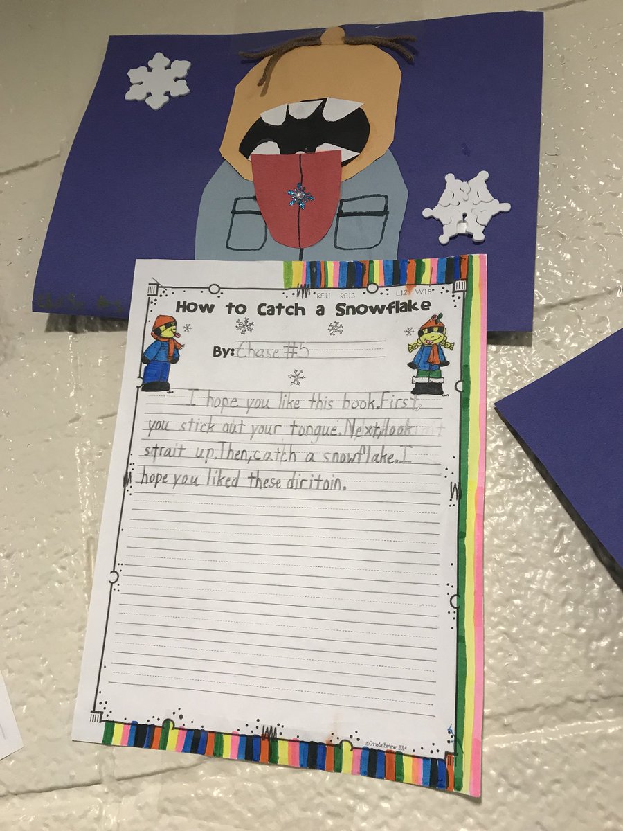 msginelles2nd's tweet photo. How To Catch A Snowflake sequence writingโ๏ธ canโt wait for the next snowfall to test out our directions! #lincolnk8 #allstarwriters #ideagenerators https://t.co/9r2lycKxIO