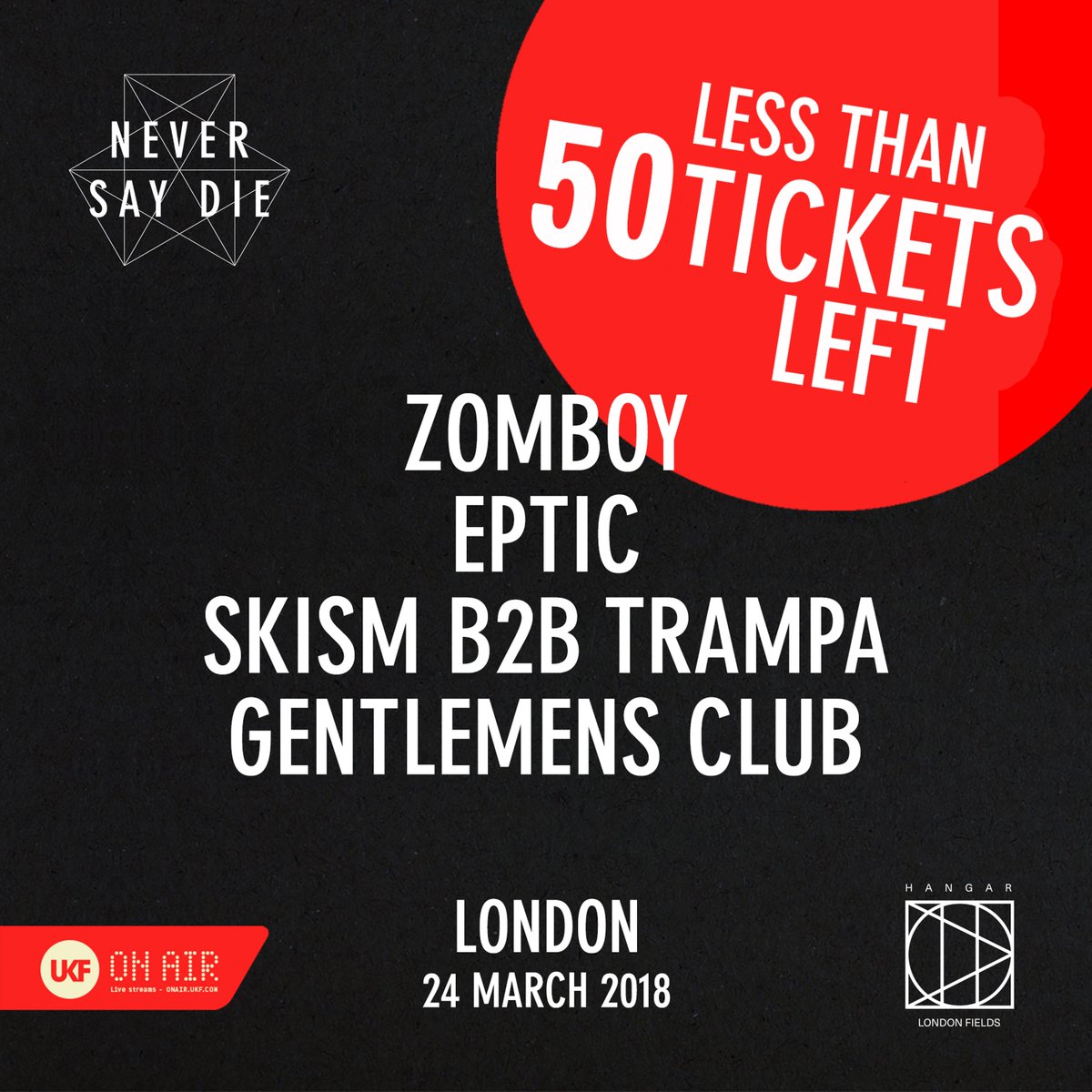 UKF's tweet photo. Heads up: Less than 50 tickets left! 😲

Last remaining tickets available here: https://t.co/BZFKbOG9Fe 👈🏼 https://t.co/iMt45PiHYb