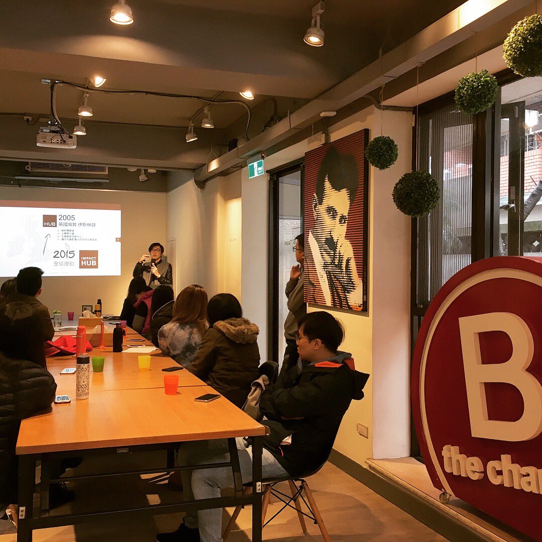 impacthubtaipei's tweet photo. Hosted a learning group from Hong Kong today for a @impacthub brief and @BCorporation workshop. #ImpactHubTaipei #hubdaily #makerslife #groupvisit #bthechange #BCorp https://t.co/FqjG07bX35