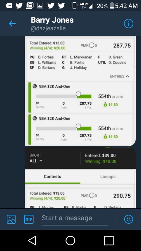 1NativeQT2C's tweet photo. Off to work after a few snowdays Draftkings great night & will bounce back on Fanduel !!!! See you later alligators @1stLadyofDFS #realbit$h don't lose both sites to often & look forward to redemption on Fanduel tonight https://t.co/og6QOXrWVm