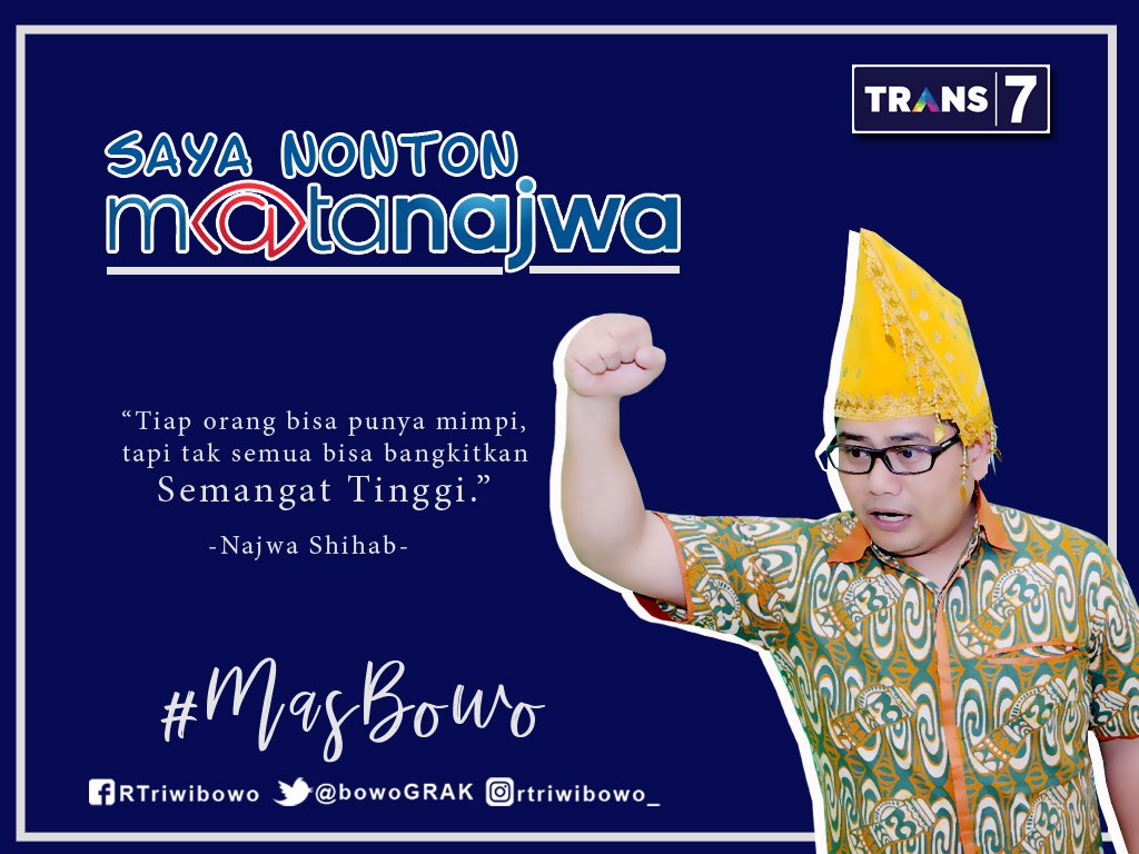 bowocenter's tweet photo. #SayaNontonMataNajwa #SahabatBowo #BowoNontonMataNajwa https://t.co/PyeagVLpvC